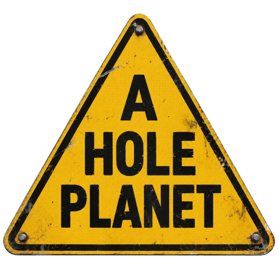 A Hole Planet